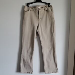 J. Jill Stretch Khaki Tan Jeans